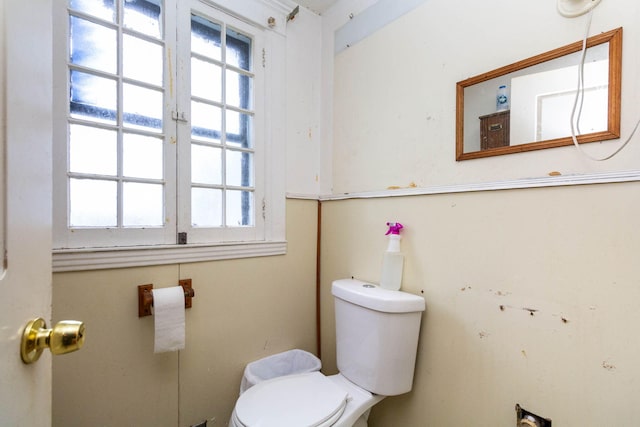 323 Northbound Gratiot Ave, Mount Clemens, MI 48043 - half bath featuring toilet and healthy amount of natural light