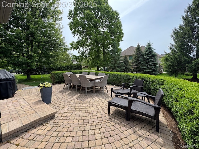 7348 William Dr, Shelby Twp, MI 48316 - view of patio / terrace with outdoor dining space