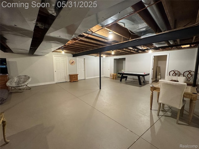 7348 William Dr, Shelby Twp, MI 48316 - finished below grade area featuring baseboards