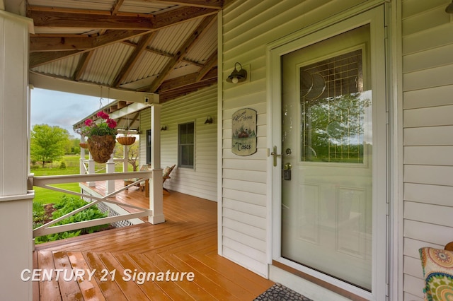 12751 Wilkinson Rd, Freeland, MI 48623 - property entrance featuring a porch