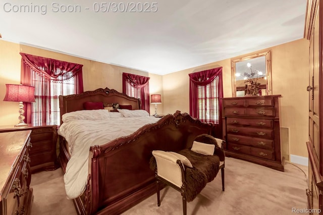 2918 Burns St, Detroit, MI 48214 - bedroom featuring light colored carpet and baseboards