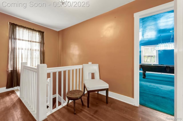 2918 Burns St, Detroit, MI 48214 - corridor with wood finished floors and baseboards