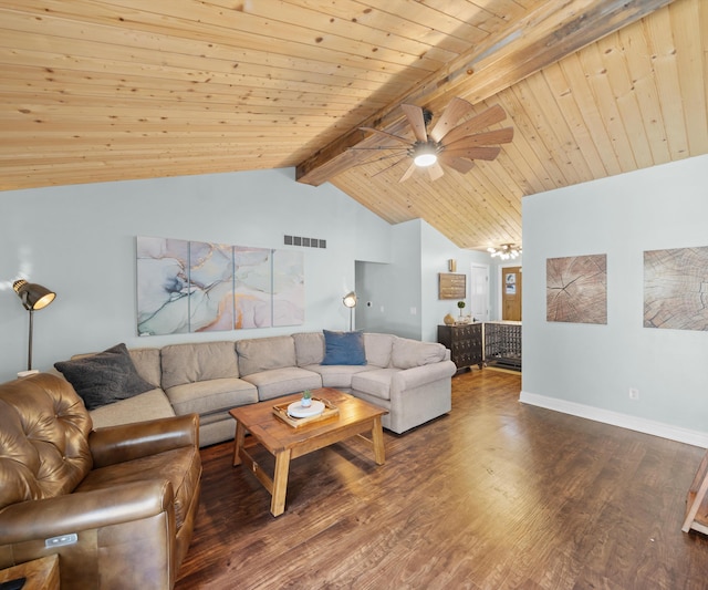 826 Jennie Pl, Monroe, MI 48161 - living area with wood finished floors, ceiling fan, baseboards, and wood ceiling