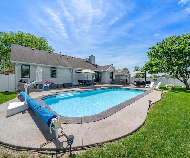 826 Jennie Pl, Monroe, MI 48161 - view of swimming pool featuring a patio area