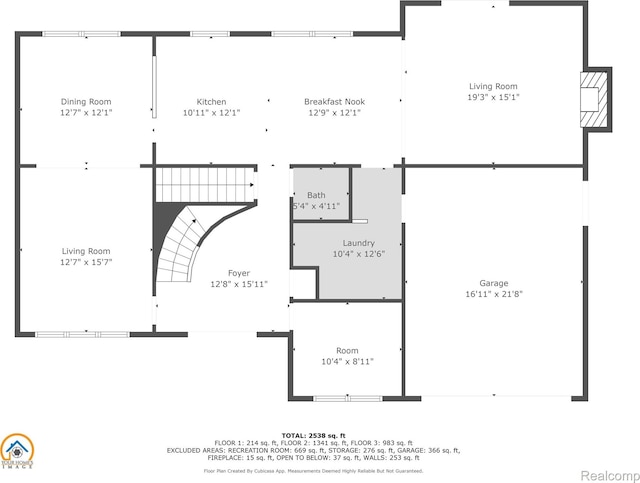 667 Heritage Ln, Rochester, MI 48309 - floor plan / room layout