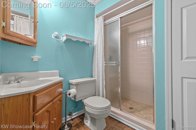 3430 Woodvalley Dr, Lapeer, MI 48446 - full bath with a stall shower, vanity, and toilet