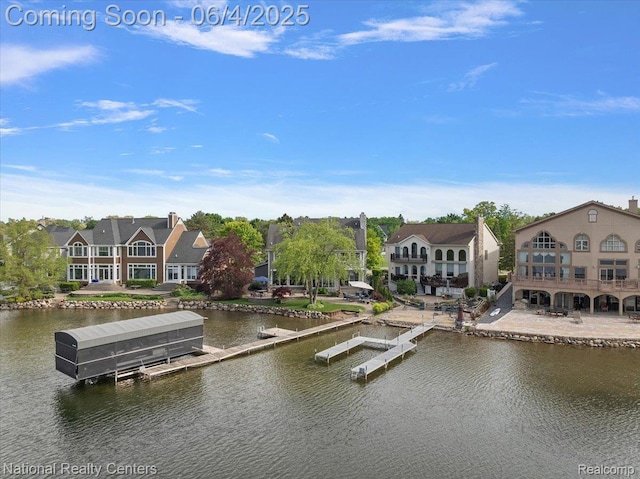 3448 Circle Dr, Commerce Twp, MI 48382 - dock area with a water view