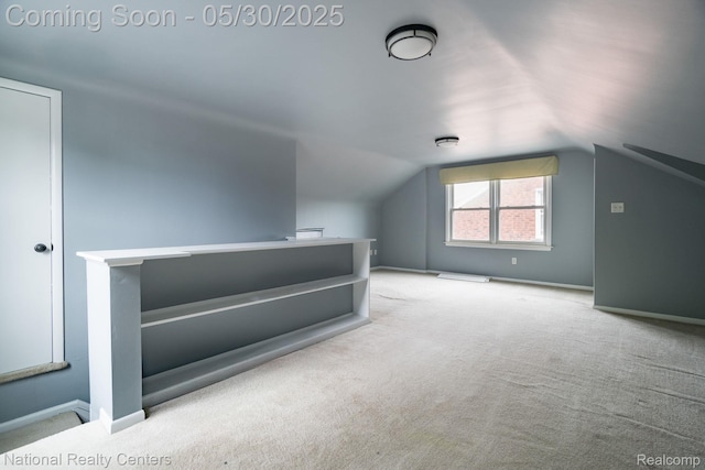 2029 Hubbell St, Dearborn, MI 48128 - additional living space with carpet, lofted ceiling, and baseboards
