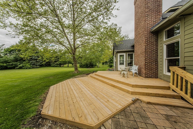 9117 Cambridge Dr, Saline, MI 48176 - deck with a yard