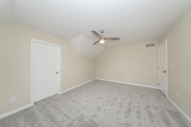 9117 Cambridge Dr, Saline, MI 48176 - bonus room with lofted ceiling, ceiling fan, carpet flooring, and baseboards