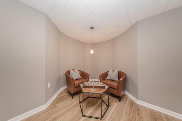 9117 Cambridge Dr, Saline, MI 48176 - living area featuring light wood-type flooring and baseboards