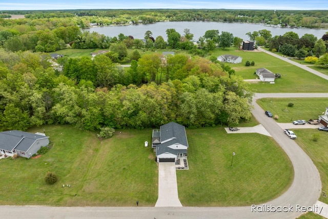 184 Dana Ln, Sand Lake, MI 49343 - drone / aerial view of a nearby body of water