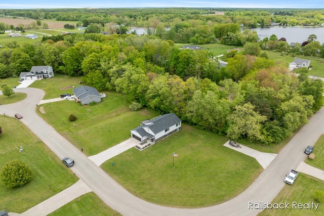 184 Dana Ln, Sand Lake, MI 49343 - view of property location featuring a large body of water and a forest
