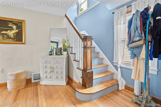 6568 Balfour Ave, Allen Park, MI 48101 - staircase featuring wood finished floors and baseboards