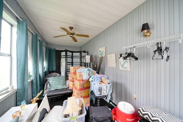 912 Gerald Ave, Jackson, MI 49203 - sunroom / solarium with a ceiling fan and healthy amount of natural light