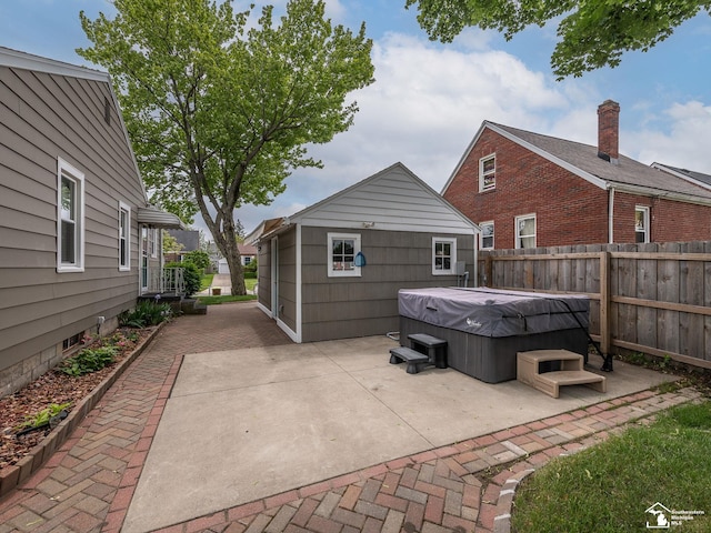 619 Parkwood Ave, Monroe, MI 48162 - view of patio with a hot tub