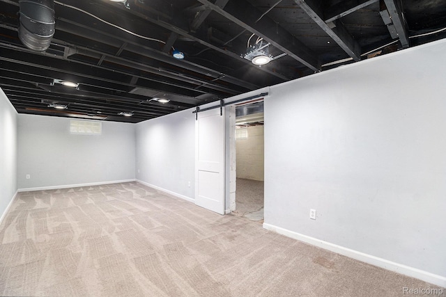 1508 Gardenia Ave, Royal Oak, MI 48067 - basement with carpet flooring and baseboards