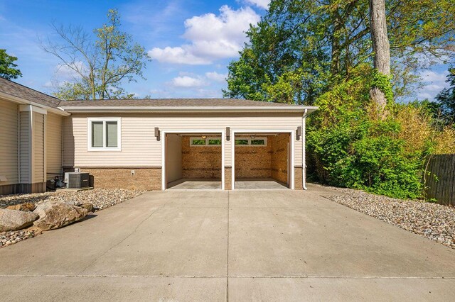 4530 Douglas Ter, Coloma, MI 49038 - garage with cooling unit and driveway
