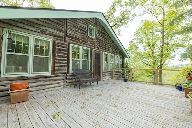5436 Strawberry Lake Rd, Whitmore Lake, MI 48189 - view of wooden deck