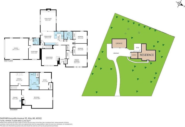 9409 Whitneyville Ave SE, Alto, MI 49302 - home floor plan