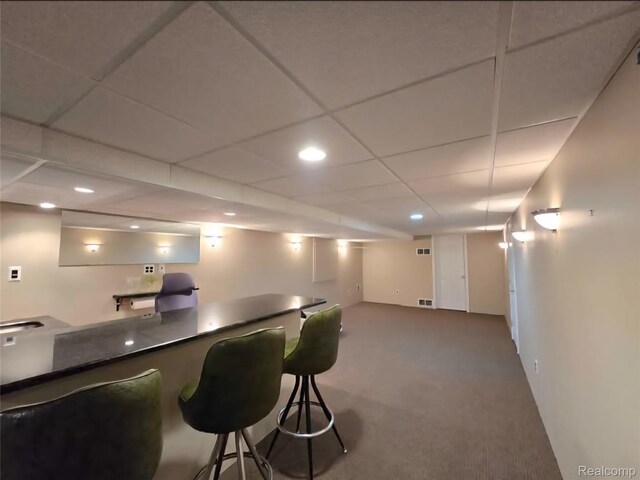 31929 Cambridge Dr, Clinton Township, MI 48093 - indoor bar with carpet floors and recessed lighting