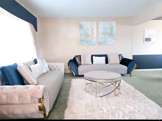 31929 Cambridge Dr, Clinton Township, MI 48093 - carpeted living area featuring baseboards