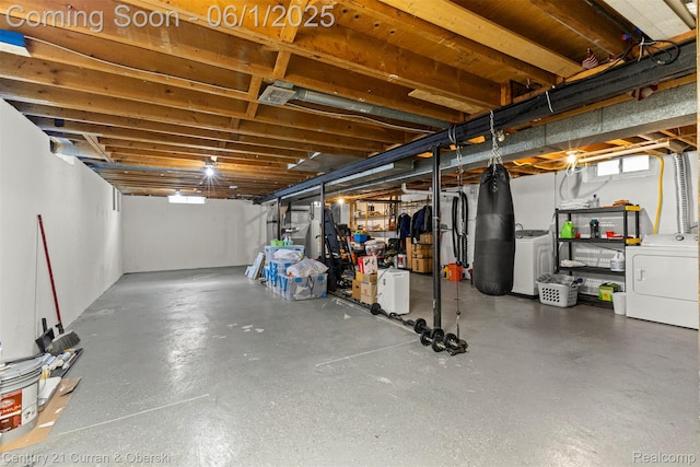 5908 Gilman St, Garden City, MI 48135 - below grade area with washer / dryer