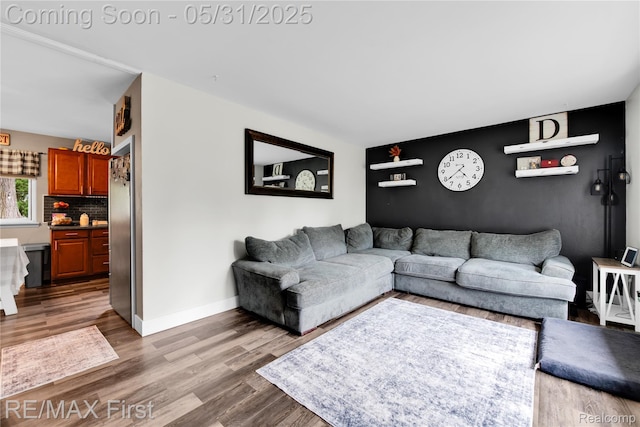 26242 Audrey Ave, Warren, MI 48091 - living room with wood finished floors and baseboards