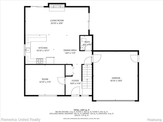 3455 Harmony Dr, Troy, MI 48083 - view of room layout
