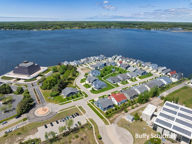 334 Terrace Point Cir Unit 33, Muskegon, MI 49440 - aerial view of residential area featuring a large body of water