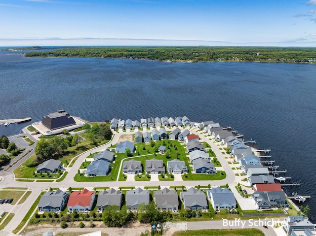 334 Terrace Point Cir Unit 33, Muskegon, MI 49440 - aerial view of residential area featuring a nearby body of water