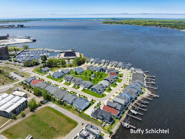 334 Terrace Point Cir Unit 33, Muskegon, MI 49440 - aerial view of residential area featuring a large body of water