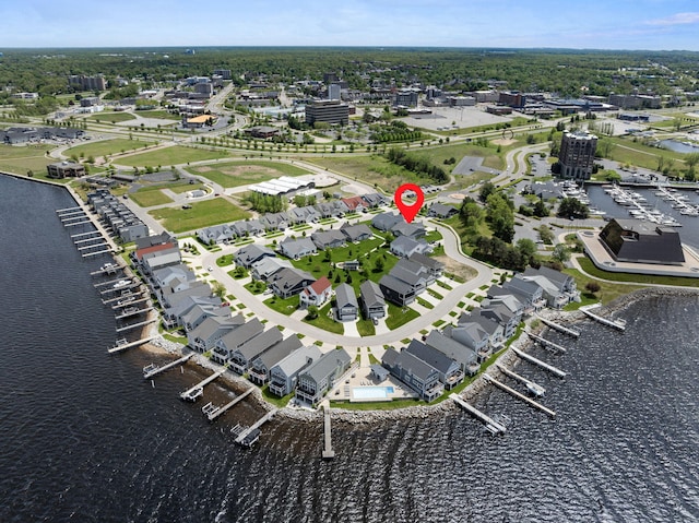 334 Terrace Point Cir Unit 33, Muskegon, MI 49440 - view of property location featuring a nearby body of water and numerous boat docks