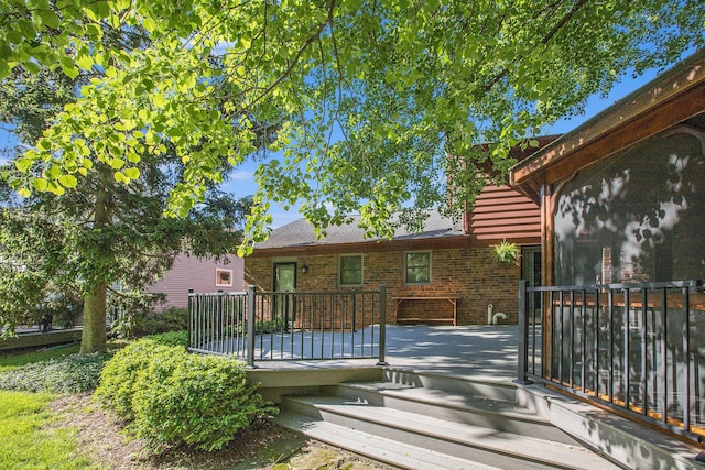 3509 Sulgrave Pl, Ann Arbor, MI 48105 - view of wooden deck