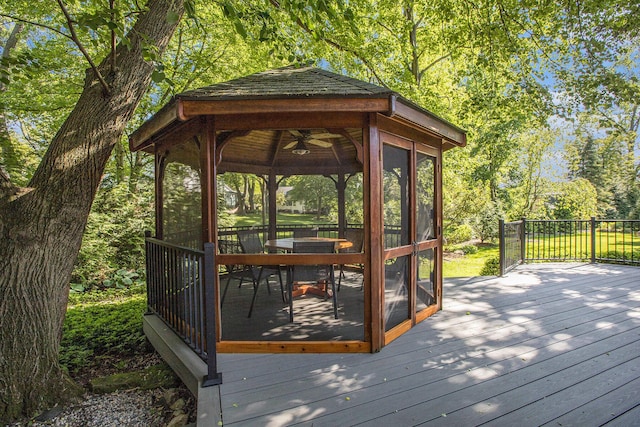 3509 Sulgrave Pl, Ann Arbor, MI 48105 - deck with a gazebo