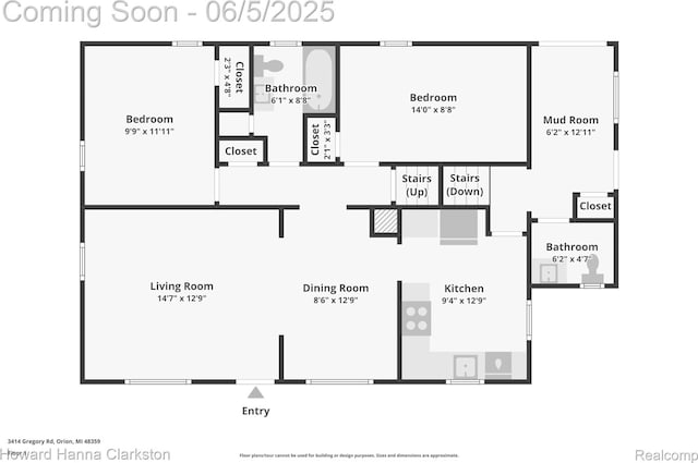 3414 Gregory Rd, Lake Orion, MI 48359 - room layout