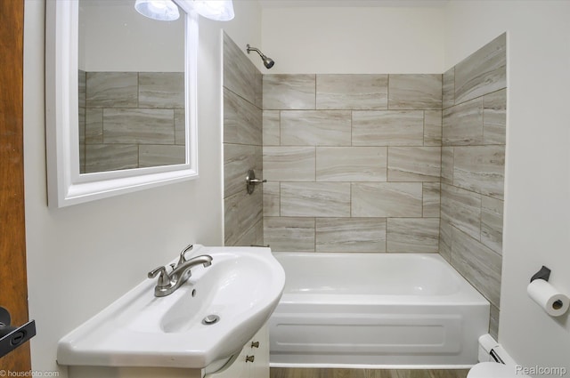 2680 N Lake George Rd, Metamora, MI 48455 - full bathroom with shower / tub combination, vanity, and toilet
