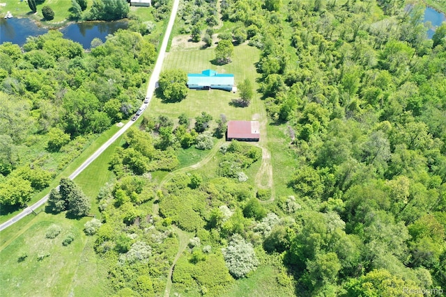 2680 N Lake George Rd, Metamora, MI 48455 - aerial view of property's location featuring a nearby body of water and rural landscape
