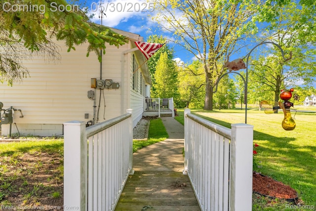 3889 Wadhams Rd, Clyde, MI 48049 - view of side of home with a yard