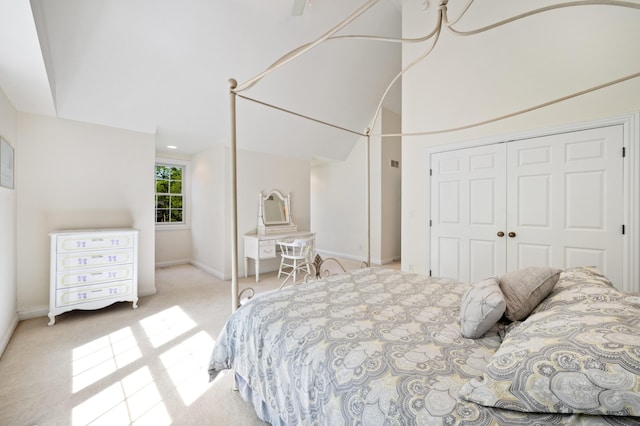 1796 Stockbridge Path, Saint Joseph, MI 49085 - bedroom with a closet, light carpet, and baseboards