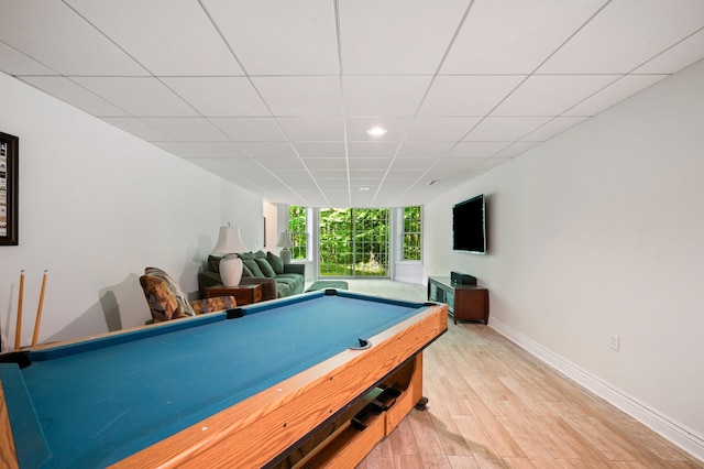 1796 Stockbridge Path, Saint Joseph, MI 49085 - playroom featuring billiards, light wood-style flooring, baseboards, and recessed lighting