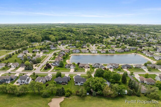 1509 Ponstein Dr, Hudsonville, MI 49426 - aerial view of residential area featuring a nearby body of water