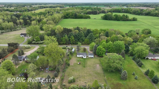 6128 Barnes Rd, Millington, MI 48746 - overview of rural landscape featuring a tree filled landscape