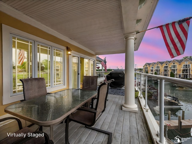 3159 Janea Rue Blvd, Monroe, MI 48162 - wooden deck with outdoor dining space