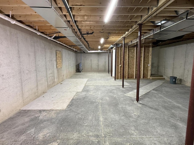 2827 Green Acres Dr, Mulliken, MI 48861 - view of unfinished basement