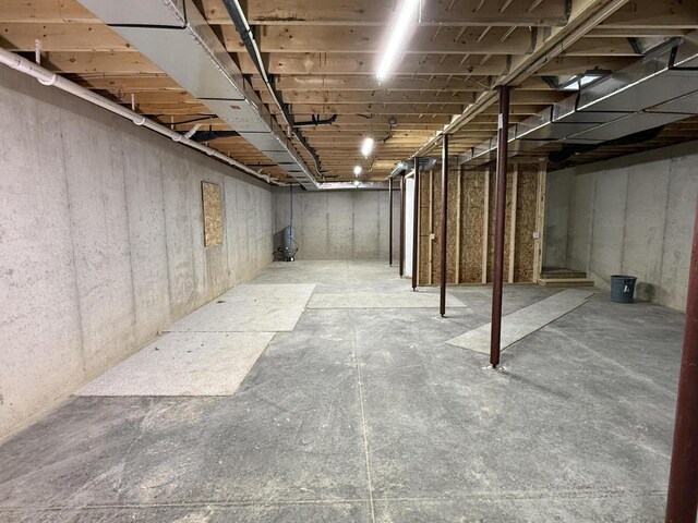 2827 Green Acres Dr, Mulliken, MI 48861 - view of unfinished basement