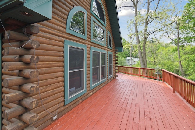 1750 Fox Rd, Jackson, MI 49201 - view of wooden deck