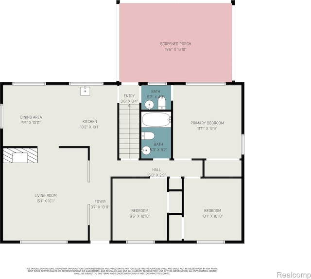 6439 Rockdale Ct, Dearborn Heights, MI 48127 - home floor plan