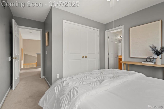 5602 Adderstone Dr, Clarkston, MI 48346 - bedroom featuring carpet, a closet, baseboards, and ensuite bath