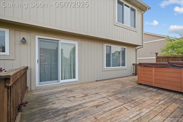 5602 Adderstone Dr, Clarkston, MI 48346 - deck with a hot tub